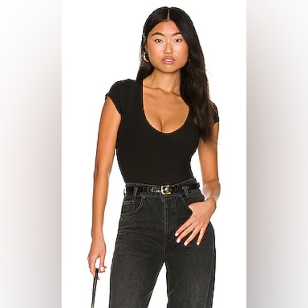 Free People Black Bodysuit | Capsule Wardrobe Staple!